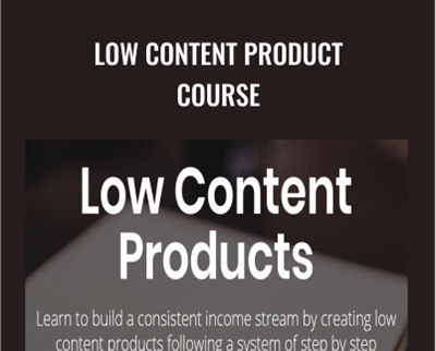 Low Content Product Course - David Ford