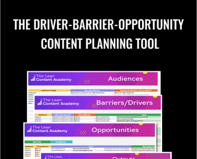 The Driver-Barrier-Opportunity Content Planning Tool - Lean Content Academy